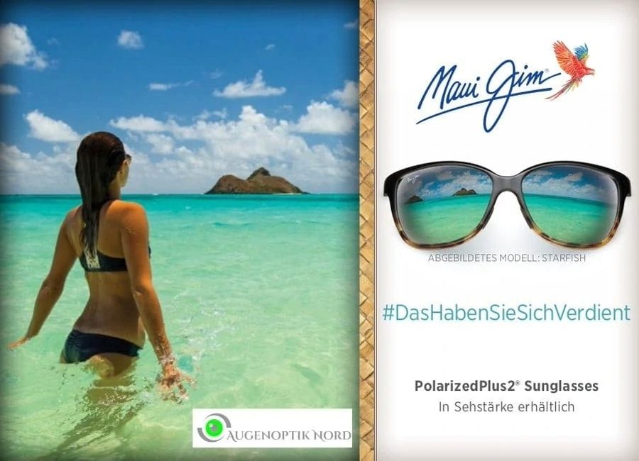 Frau im Wasser mit Maui Jim Starfish Sonnenbrille