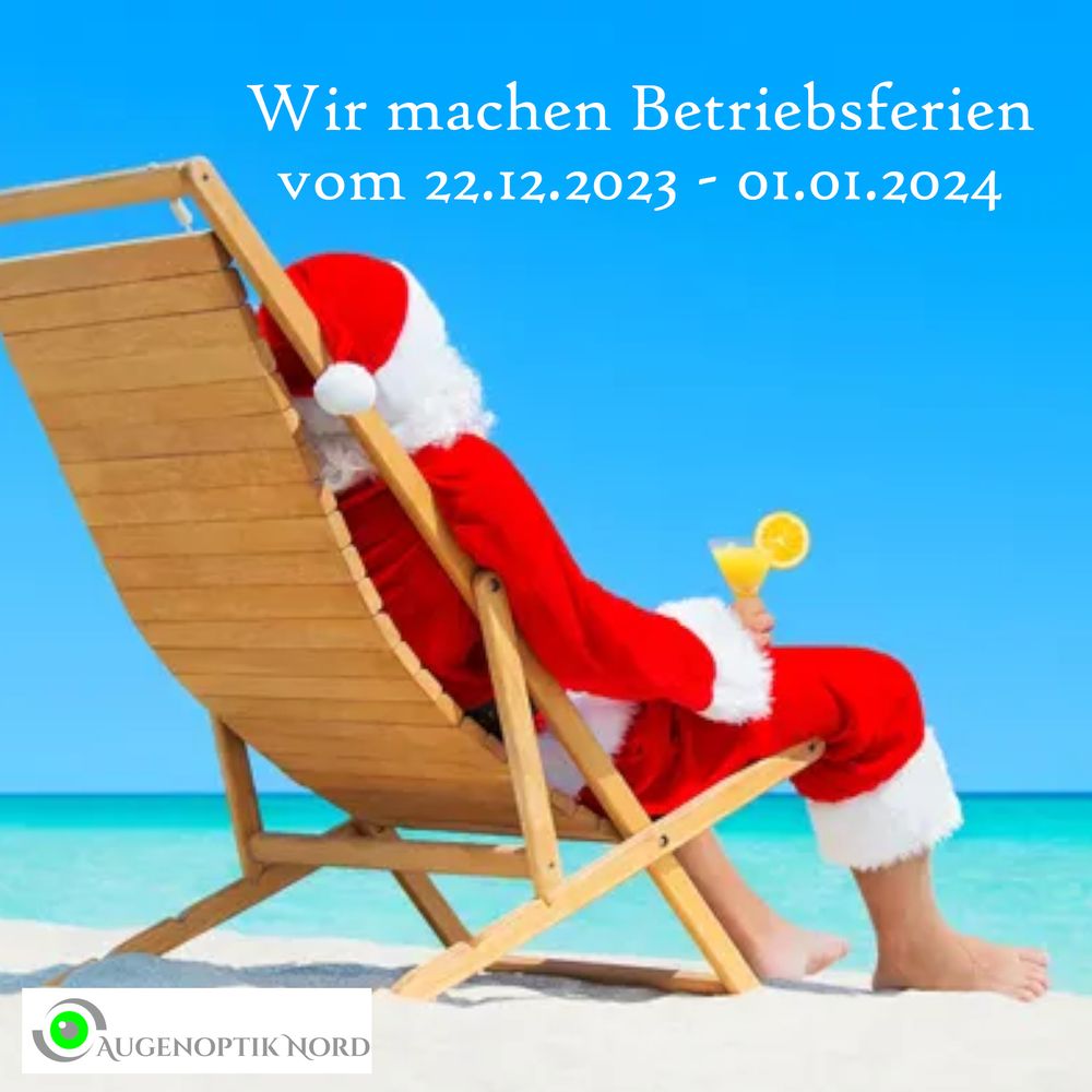 Anzeige für Betriebsferien vom 22.12.2023 bis 01.01.2024